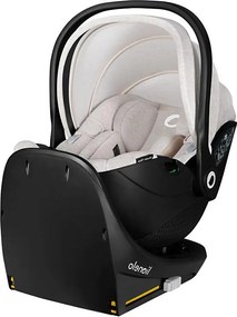 Lionelo - Fotelik samochodowy z obrotową bazą MOXIE SET i-Size 40-87 cm Beżowy (Sand)