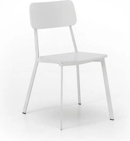 Zestaw 4 nowoczesnych sof z lakierowanego drewna "Ade" w konstrukcji pranzo z metalu cm 51,5x51 82h