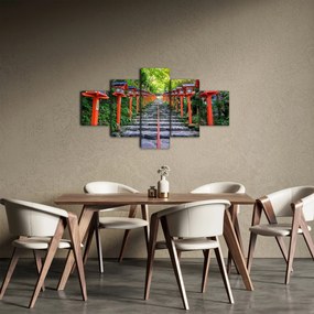 Obraz - Sanktuarium Kifune (125x70 cm)