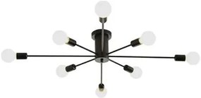 Lampa sufitowa metalowa loft cylinder wisząca AT43-8SZ-Black