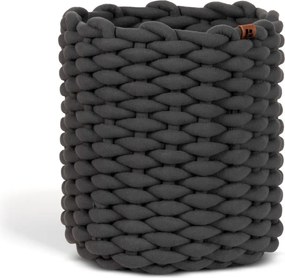 Tekstylny koszyk ø 25x25 cm Peach Skin Round M – Bigso