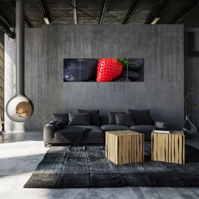 Obraz truskawki (170x50 cm)