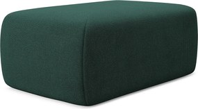 Pufa - z tkaniny strukturalnej - butelkowa zieleń - KAPUA