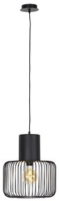 Designerska lampa wisząca czarna - BayaDesignerski Oswietlenie wewnetrzne