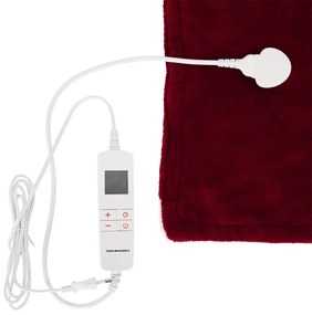 Elektryczna kołdra grzewcza MEDISA, bordowa