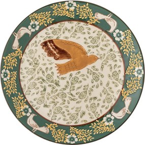 Zielony kamionkowy talerz deserowy ø 16 cm Hezha – Bloomingville