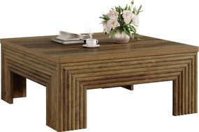 Kwadratowy stolik kawowy do salonu, duży stolik centralny o szerokości 100 cm