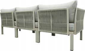 Modułowy zestaw mebli ogrodowych beżowy