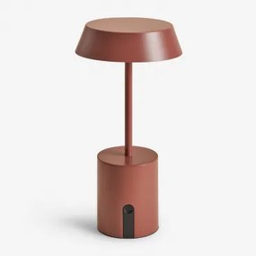 Bezprzewodowa Zewnętrzna Lampa Stołowa Led Uliana Terracota - Sklum