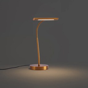 Lampa stołowa Art Deco brązowa z LED - Tableau