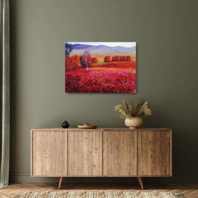 Obraz na szkle czerwonego krajobrazu (70x50 cm)