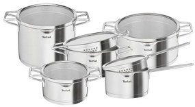 Zestaw garnków ze stali nierdzewnej 10 szt. – Tefal