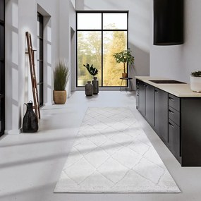 Kremowy chodnik 80x240 cm Perrotin Cream White – Elle Decoration