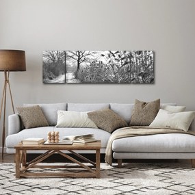 Obraz - Pola w zimie (170x50 cm)
