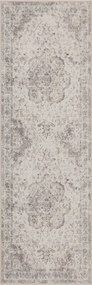 Dywan vintage INKA Medalion z Efektem Postarzenia Beżowy 80 cm x 250 cm