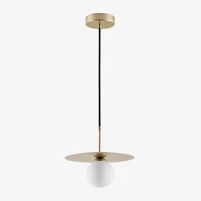 Lampa Sufitowa Wisząca Z Kryształową Kulą Jorien Złoto - Sklum