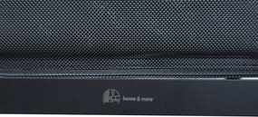 Krzesło ogrodowe aluminiowe antracyt 56x65x88 cm komfortowe wytrzymałe