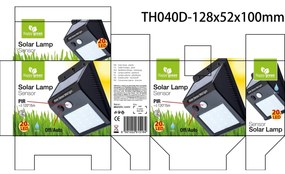 Happy Green Lampa solarna Sensor 20 LED, 4,9 x12,5  x 9,6 cm