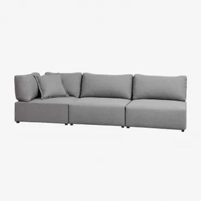 Narożna Sofa Modułowa Kata 3-częściowa Szary - Sklum