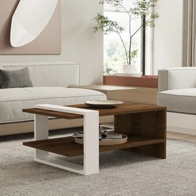Stolik kawowy Gaye Walnut White
