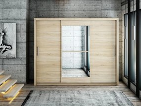 Szafa przesuwna - Milo II z lustrem 250 cm