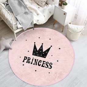 Różowy dywan dziecięcy ø 120 cm Comfort – Mila Home