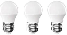 Żarówki LED z ciepłym światłem z gwintem E27 zestaw 3 szt., 4 W – EMOS