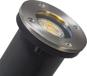 Inteligentny reflektor gruntowy ze stali nierdzewnej z WiFi GU10 IP65 - Basic Round