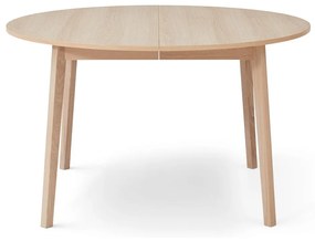 Okrągły rozkładany stół z dodatkowym blatem w dekorze dębu ø 130 cm Single – Hammel Furniture