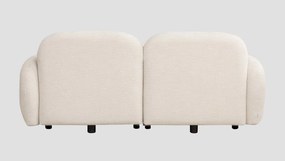 Nowoczesna, dwuosobowa sofa do salonu Helmi, kolor ecru