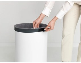 Biały metalowy kosz na pranie 60 l – Brabantia