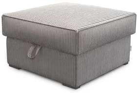Beżowy taboret SMART COSARO z miejscem do przechowywania 65x65 cm
