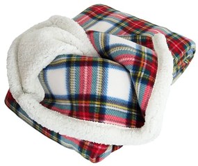 Koc z baranka z mikropluszu BUFFALO TARTAN kolorowa Rozmiar: 150 x 200 cm