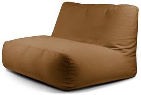 Brązowy worek do siedzenia z materiału bouclé Sofa Tube – SLOWDOWN