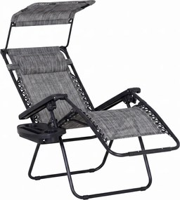 Avenberg Fotel relaksacyjny Palmas, szary, 67 x 90x 110 cm