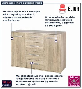 Komoda Kaloe C3 - dąb sonoma
