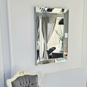 Lustro w lustrzanej ramie, szlifowane fazą , 74x104cm