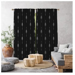 Czarna zasłona 260x140 cm – Cipcici