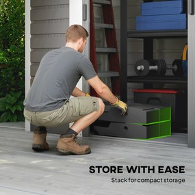 Outsunny Stojak do parasola 2-częściowy wodoodporny obciążnik, stojak do parasola bocznego | Aosom PL