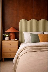 Tapicerowany zagłówek o falistym kształcie 160x73,5 cm