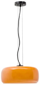 Pomarańczowa lampa wisząca LED ze szklanym kloszem ø 38 cm Reig – Kave Home