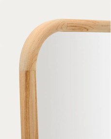Lustro z drewnianą ramą ścienne 54x154 cm Milsa – Kave Home