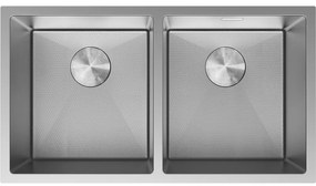 Mexen Binox zlewozmywak stalowy 2-komorowy 800 x 450 mm, inox HC - 6421802000-01HC
