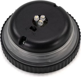 Lampy solarne, 3 LED, plastikowe, ciepły biały, 3 szt.