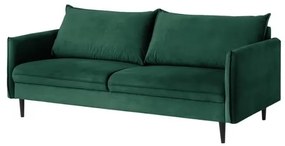 Ciemnozielona aksamitna sofa 203 cm Juli – Ropez