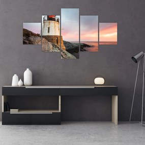 Obraz - Latarnia morska Castle Hill (125x70 cm)