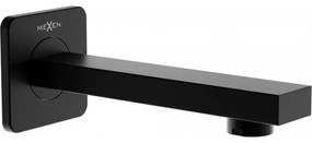 Mexen Cube wylewka wannowa ścienna, czarna - 79370-70