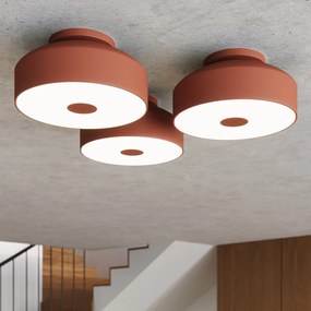 Pomarańczowa lampa sufitowa ø 30 cm Blacko – Sollux