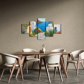 Obraz - Grecka uliczka (125x70 cm)