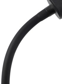 Nowoczesna lampa klipsowa czarna z elastycznym ramieniem - Cavalux Nowoczesny Oswietlenie wewnetrzne